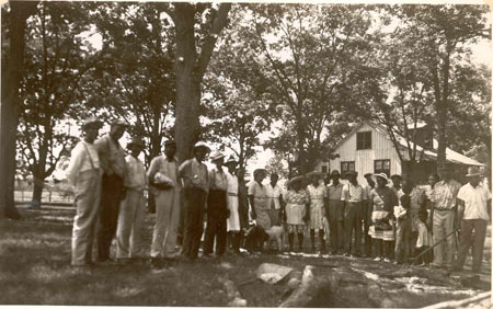 the niggers bar-be-que on the 8th of august